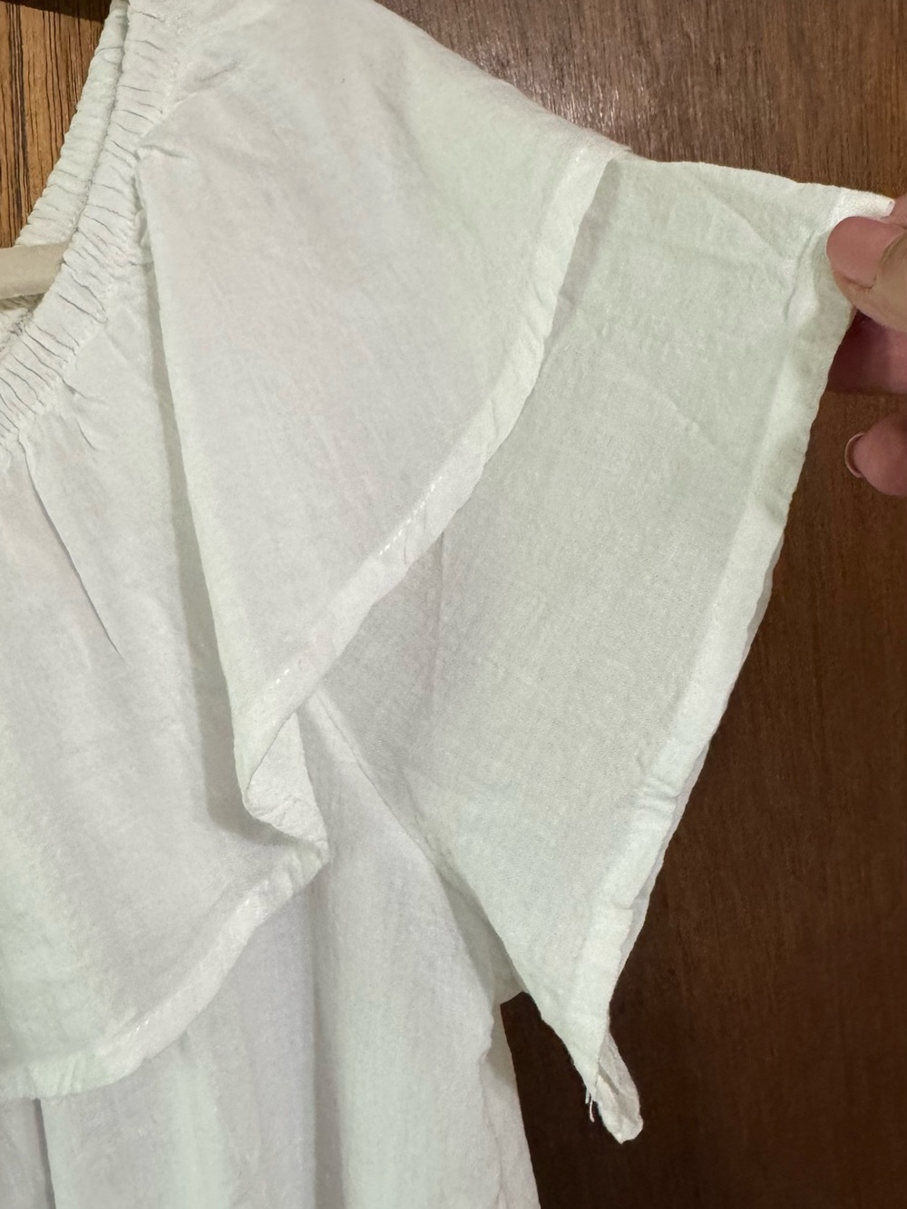 Westbound White Ruffle Off-Shoulder Blouse - Picture 3 of 3